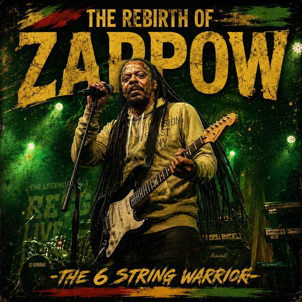 The Rebirth of King Zappow - The 6 String Warrior Album Cover